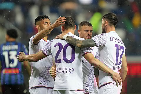Andrea Belotti celebrates teams first goal